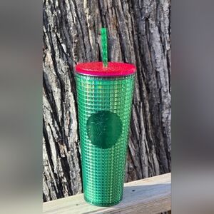 Starbucks 2023 Spring Release Watermelon‎ Green Sprout Grid Venti 24oz. Tumbler